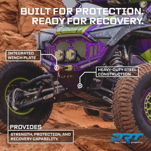 DRT Motorsports Front Winch Bumper for Polaris RZR Pro R / Turbo R 2020-2024 DRT Motorsports Front Winch Bumper for Polaris RZR Pro R / Turbo R 2020-2024