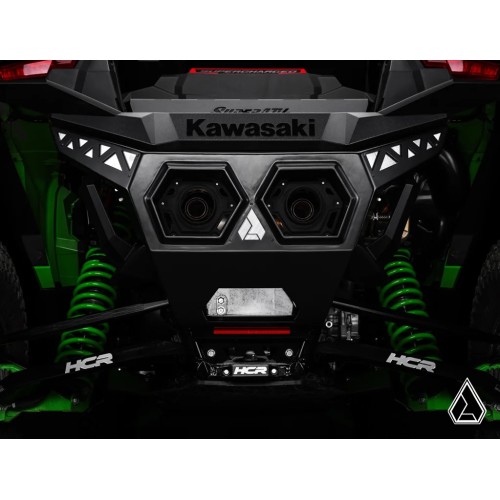 Assault Industries Kawasaki Teryx H2 Winch-Ready Aluminum Plate Rear Bumper Assault Industries Kawasaki Teryx H2 Winch-Ready Aluminum Plate Rear Bumper