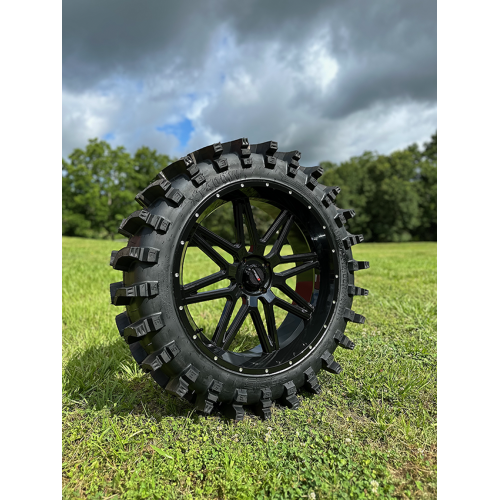 System 3 XT400W 37x12-24 Tires on ST-7 Gloss Black (24x9) Wheels