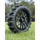 EFX MotoSlayer 33x9.5-22 Tires on MSA M55 Commander Gloss Black Milled Wheels