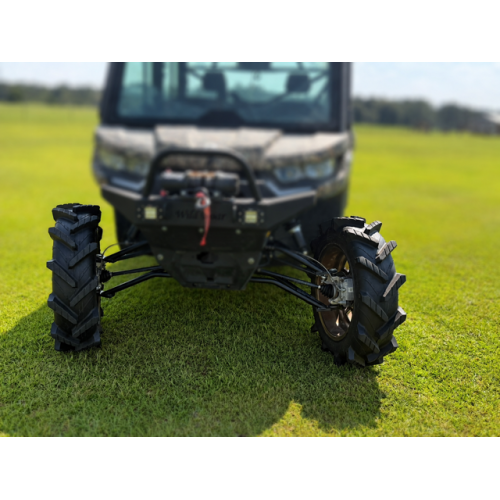 Wild Boar Razorback M/T 33x9.5-20 (6-Ply) Mud Tires on American Force K07 Energy Black Forged Wheels Wild Boar Razorback M/T 33x9.5-20 (6-Ply) Mud Tires on American Force K07 Energy Black Forged Wheels