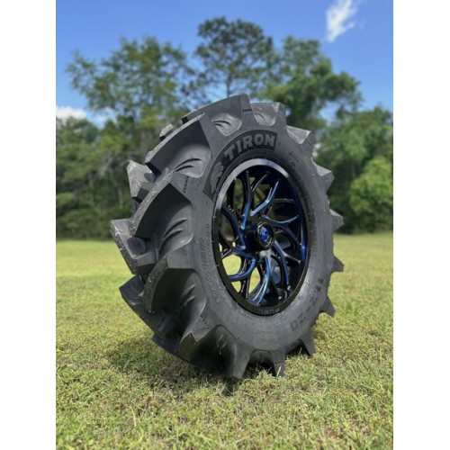 Tiron HS617 TT 40x11.2-20 Tires on Fuel Runner Candy Blue Wheels Tiron HS617 TT 40x11.2-20 Tires on Fuel Runner Candy Blue Wheels