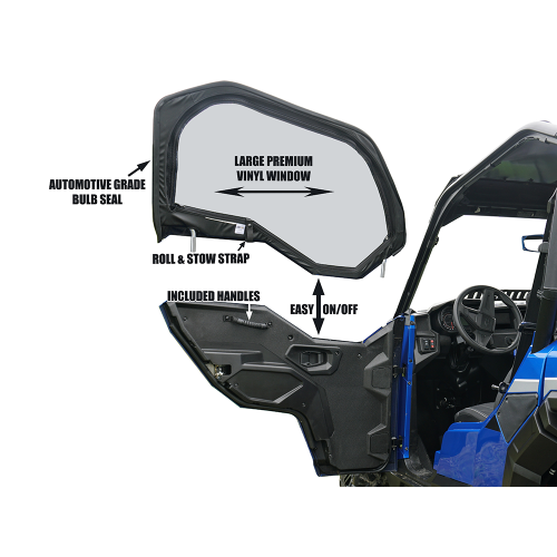 Spike Powersports Polaris General Framed Upper Door Kit (pair)