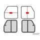 Sliding Window Insert for SuperATV Poly Cab Doors