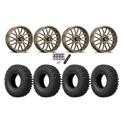 EFX MotoCrusher 37x10-18 Tires on ITP Hurricane Bronze Wheels