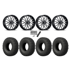 EFX MotoCrusher 37x10-18 Tires on ITP Hurricane Machined Wheels