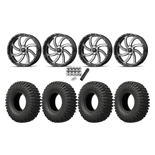 EFX MotoCrusher 37x10-18 Tires on MSA M36 Switch Machined Wheels