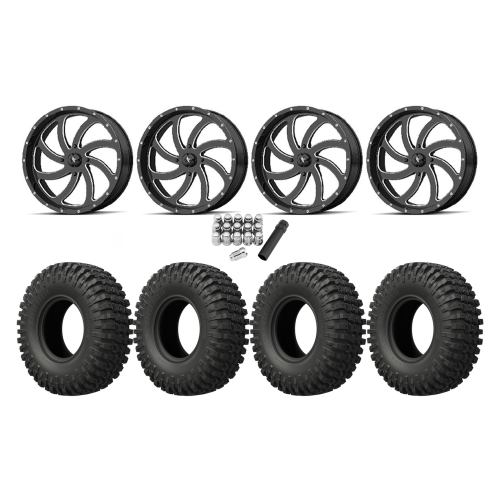 EFX MotoCrusher 40x10-18 Tires on MSA M36 Switch Gloss Black Milled Wheels EFX MotoCrusher 40x10-18 Tires on MSA M36 Switch Gloss Black Milled Wheels