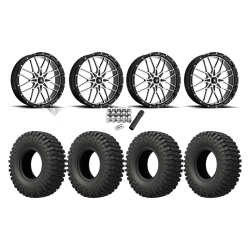 EFX MotoCrusher 40x10-18 Tires on MSA M45 Portal Machined Wheels