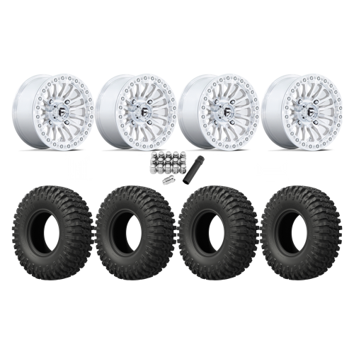 EFX MotoCrusher 32x10-15 Tires on Fuel Rincon Machined Beadlock Wheels