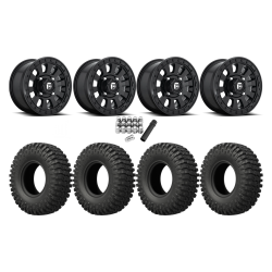 EFX MotoCrusher 32x10-14 Tires on Fuel Tactic Matte Black Wheels EFX MotoCrusher 32x10-14 Tires on Fuel Tactic Matte Black Wheels