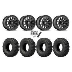 EFX MotoCrusher 32x10-14 Tires on Fuel Vector Matte Black Wheels EFX MotoCrusher 32x10-14 Tires on Fuel Vector Matte Black Wheels