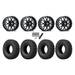 EFX MotoCrusher 32x10-14 Tires on ITP Hurricane Satin Black Wheels