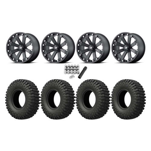 EFX MotoCrusher 32x10-14 Tires on MSA M20 Kore Wheels