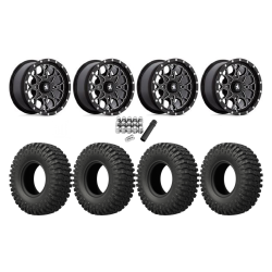 EFX MotoCrusher 32x10-14 Tires on MSA M45 Portal Gloss Black Milled Wheels EFX MotoCrusher 32x10-14 Tires on MSA M45 Portal Gloss Black Milled Wheels