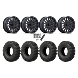 EFX MotoCrusher 32x10-14 Tires on MSA M49 Creed Matte Black Wheels EFX MotoCrusher 32x10-14 Tires on MSA M49 Creed Matte Black Wheels
