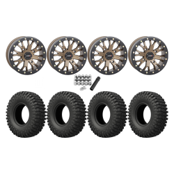 EFX MotoCrusher 32x10-14 Tires on SB-4 Bronze Beadlock Wheels