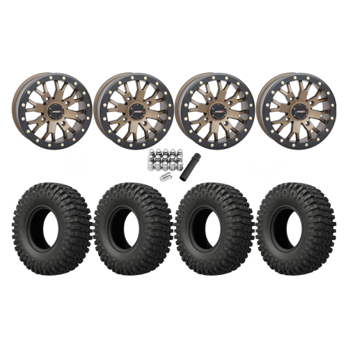 EFX MotoCrusher 32x10-14 Tires on ST-3 Bronze Wheels