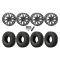 EFX MotoCrusher 35x10-15 Tires on SB-4 Matte Black Beadlock Wheels