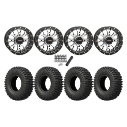 EFX MotoCrusher 32x10-14 Tires on ST-3 Machined Wheels