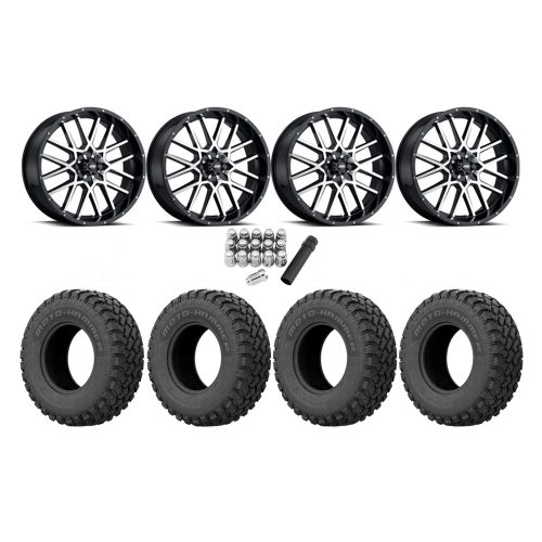 EFX MotoHammer 33x10-18 Tires on ITP Hurricane Machined Wheels EFX MotoHammer 33x10-18 Tires on ITP Hurricane Machined Wheels