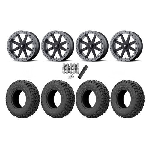 EFX MotoHammer 33x10-18 Tires on MSA M31 Lok2 Beadlock Wheels