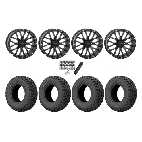 EFX MotoHammer 34x10-20 Tires on ST-3 Matte Black Wheels