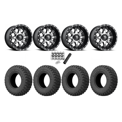 EFX MotoHammer 31x10-14 Tires on Fuel Nutz Machined Wheels