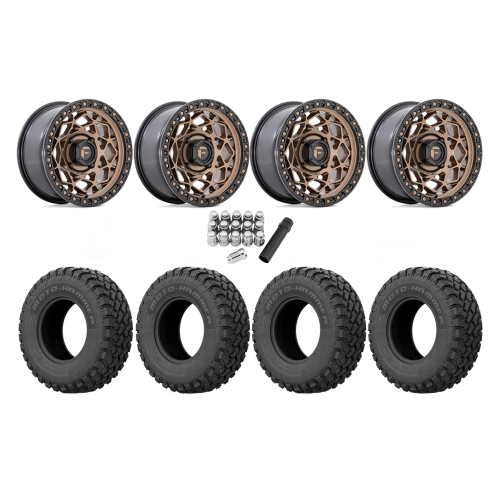 EFX MotoHammer 32x10-15 Tires on Fuel Unit Matte Bronze Wheels EFX MotoHammer 32x10-15 Tires on Fuel Unit Matte Bronze Wheels