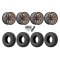 EFX MotoHammer 32x10-15 Tires on Fuel Unit Matte Bronze Wheels