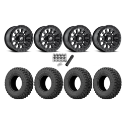 EFX MotoHammer 31x10-14 Tires on Fuel Vector Matte Black Wheels EFX MotoHammer 31x10-14 Tires on Fuel Vector Matte Black Wheels