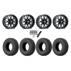 EFX MotoHammer 31x10-14 Tires on ITP Hurricane Satin Black Wheels EFX MotoHammer 31x10-14 Tires on ITP Hurricane Satin Black Wheels