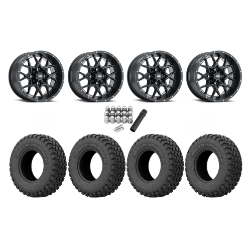 EFX MotoHammer 31x10-14 Tires on ITP Hurricane Satin Black Wheels