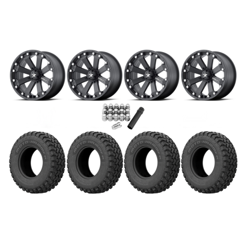 EFX MotoHammer 31x10-14 Tires on MSA M20 Kore Wheels