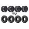 EFX MotoHammer 31x10-14 Tires on MSA M49 Creed Matte Black Wheels