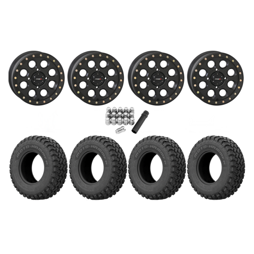 EFX MotoHammer 31x10-14 Tires on SB-7 Matte Black Beadlock Wheels