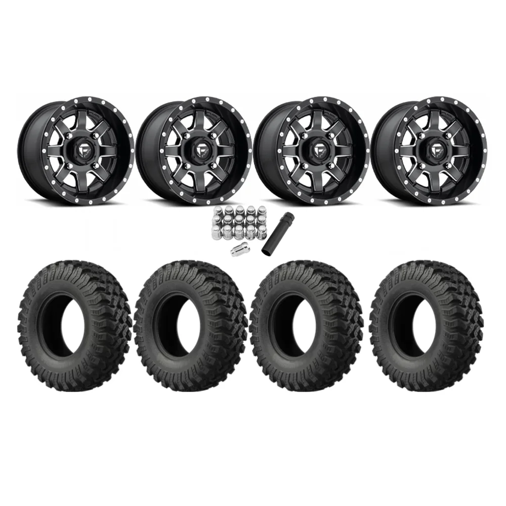EFX MotoRally 30x10-14 Tires on Fuel Maverick Wheels, complete kit