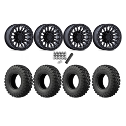 EFX MotoRally 28x10-15 Tires on Fuel Rincon Blackout Beadlock Wheels EFX MotoRally 28x10-15 Tires on Fuel Rincon Blackout Beadlock Wheels