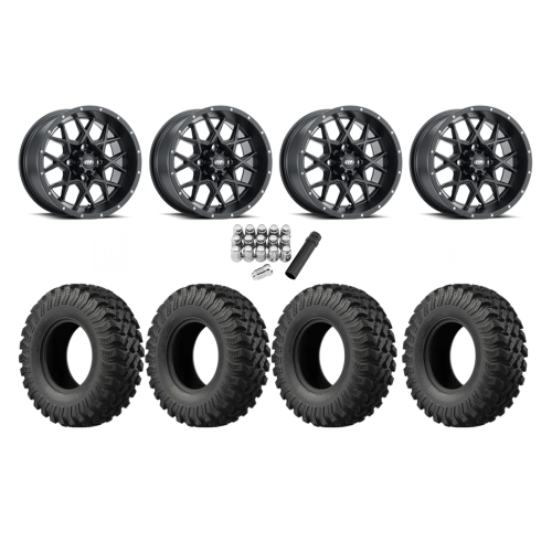 EFX MotoRally 32x10-15 Tires on ITP Hurricane Satin Black Wheels EFX MotoRally 32x10-15 Tires on ITP Hurricane Satin Black Wheels