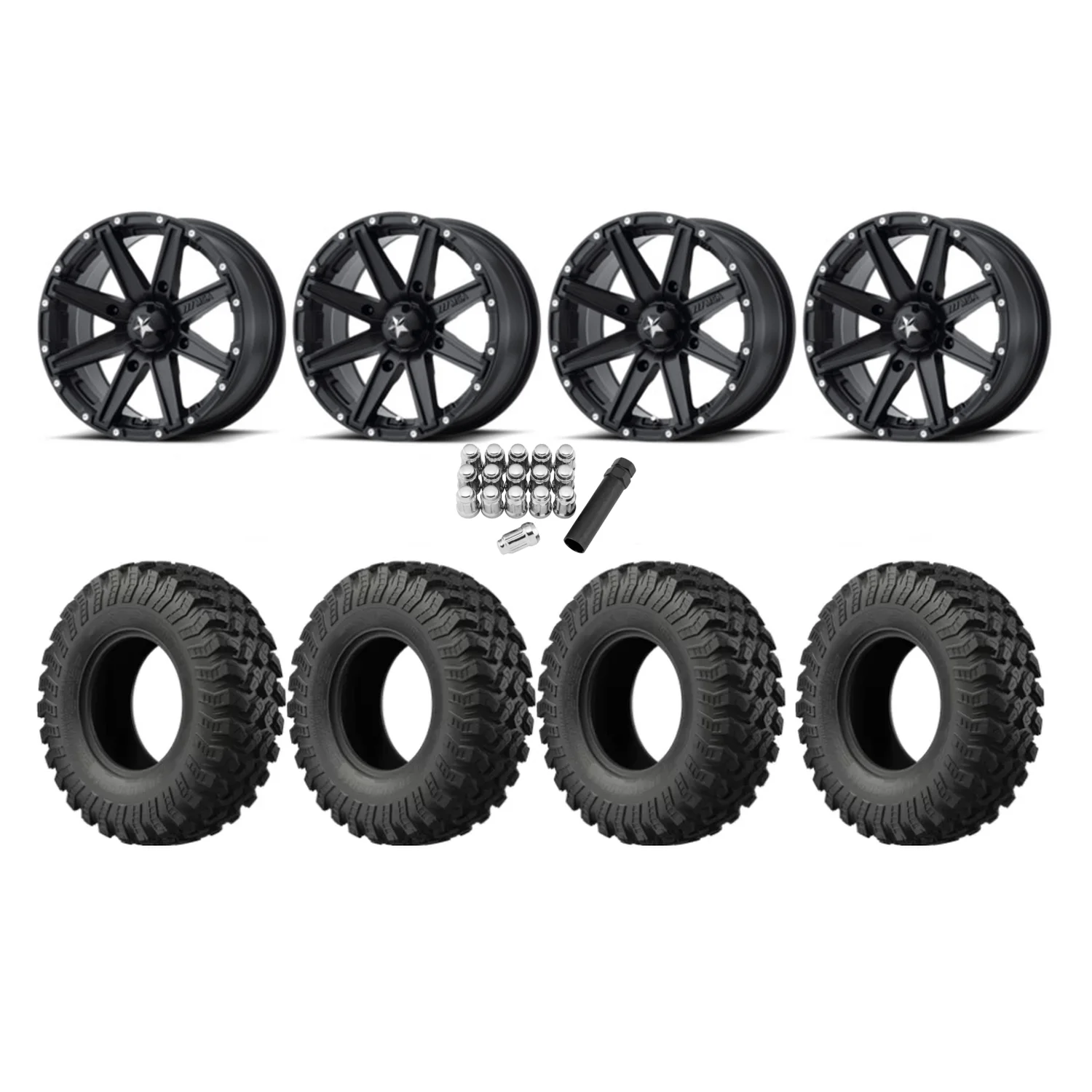 EFX MotoRally 35x10-15 tires on MSA M33 Clutch wheels
