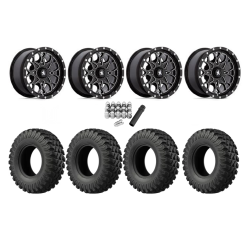 EFX MotoRally 28x10-14 Tires on MSA M45 Portal Gloss Black Milled Wheels EFX MotoRally 28x10-14 Tires on MSA M45 Portal Gloss Black Milled Wheels