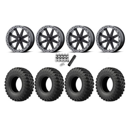 EFX MotoRally 37x10-18 Tires on MSA M31 Lok2 Beadlock Wheels