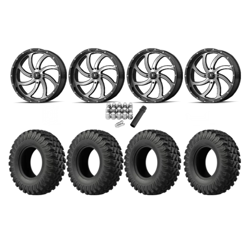 EFX MotoRally 35x10-18 Tires on MSA M36 Switch Machined Wheels