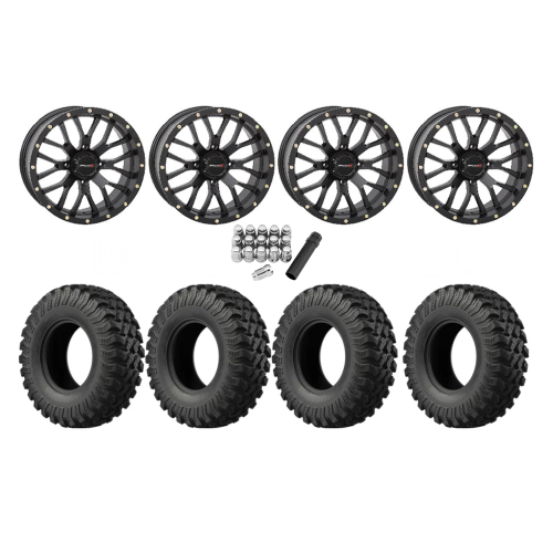EFX MotoRally 35x10-18 Tires on ST-3 Matte Black Wheels