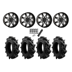EFX Motohavok 45x10-24 Tires on ST-7 Gloss Black (24x9) Wheels