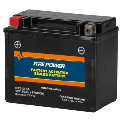 Fire Power CTX12 Factory Activated Sealed Battery