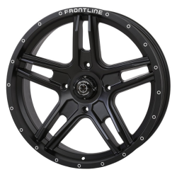 BKT AT 171 37x9-22 Tires on Frontline 505 Black Wheels BKT AT 171 37x9-22 Tires on Frontline 505 Black Wheels