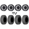 Gladiator X Comp ATR 32x10-14 (10ply) Radial Tires on MSA M50 Clubber Gloss Black Wheels