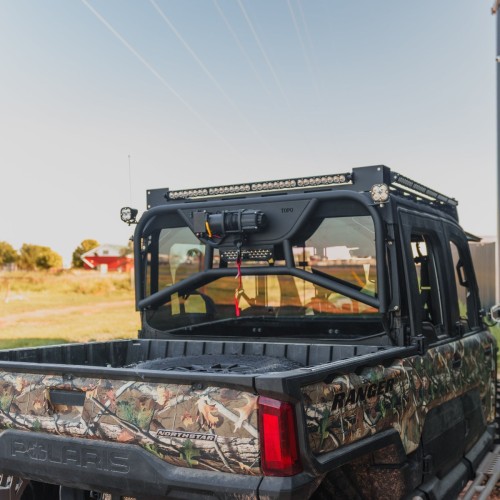 TOPO Motorsports Polaris Ranger XD 1500 Heavy-Duty Winch Headache Rack TOPO Motorsports Polaris Ranger XD 1500 Heavy-Duty Winch Headache Rack