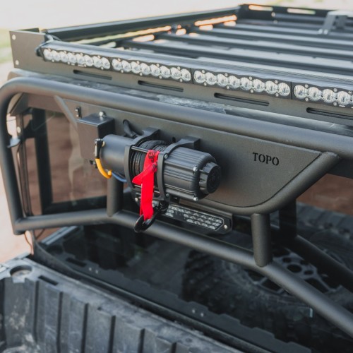 TOPO Motorsports Polaris Ranger XD 1500 Heavy-Duty Winch Headache Rack TOPO Motorsports Polaris Ranger XD 1500 Heavy-Duty Winch Headache Rack